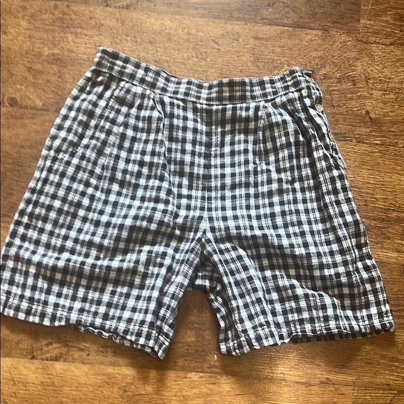 Talbots  Women's Black and White Plaid Shorts - Picture 1 of 5